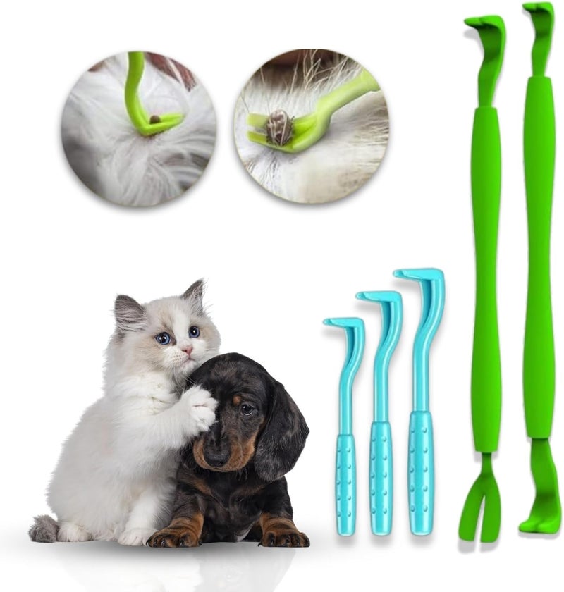 Goodscious Tick Remover Tool - Safe & Easy Tick Remover for Humans and Pets - Effective Tick Remover for Cats and Dogs - Small to XL Tick Removal Tool for Dogs - Twist & Pull Tick Removal Kit (Set of 5) - Image 1